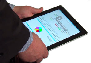 Sistema cuenta personas en un iPad