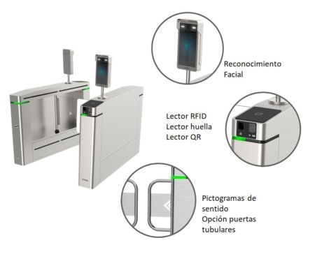 Pasos puertas batientes DS-K3B601 - Imagen 2