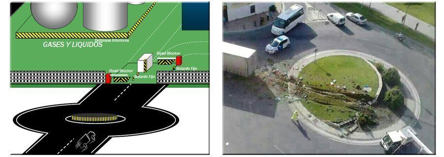 Rotonda para infraestructuras críticas